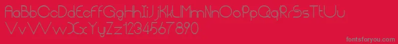 Chempaka Ranting Simpul Font – Gray Fonts on Red Background