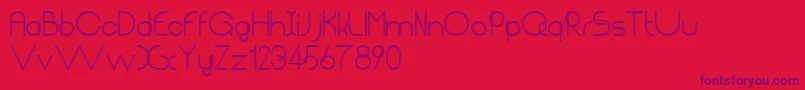 Chempaka Ranting Simpul Font – Purple Fonts on Red Background