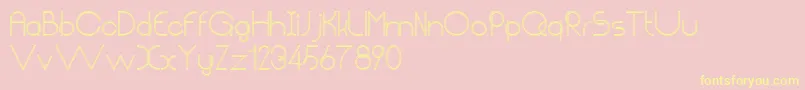 Weitere Informationen zur Chempaka Ranting Simpul-Schriftart Chempaka Ranting Simpul-Schriftart – Gelbe Schriften auf rosa Hintergrund