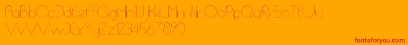 Chempaka Ranting Font – Red Fonts on Orange Background