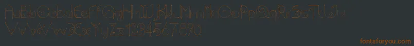 Chempaka Font – Brown Fonts on Black Background
