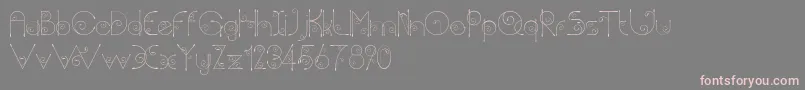 Chempaka Font – Pink Fonts on Gray Background