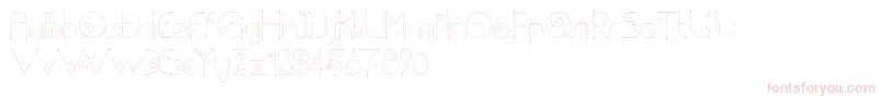 Chempaka Font – Pink Fonts on White Background