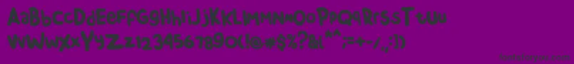 Chendolle Font – Black Fonts on Purple Background