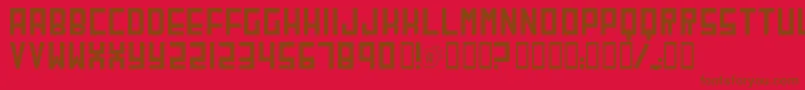 CHERB    Font – Brown Fonts on Red Background
