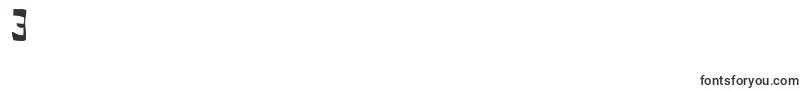 フォントCHERC    – フォント数字3