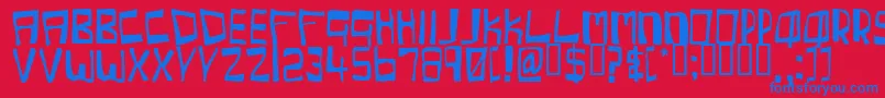 CHERC    Font – Blue Fonts on Red Background