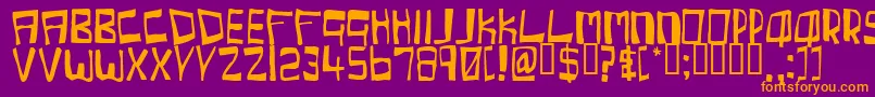 More about CHERC Font CHERC Font – Orange Fonts on Purple Background