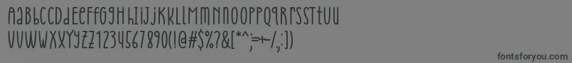 フォントCheria Font by Situjuh 7NTypes – 黒い文字の灰色の背景