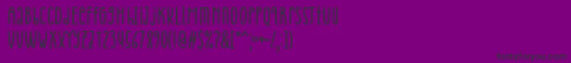 フォントCheria Font by Situjuh 7NTypes – 紫の背景に黒い文字