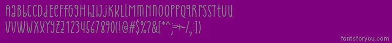 フォントCheria Font by Situjuh 7NTypes – 紫の背景に灰色の文字
