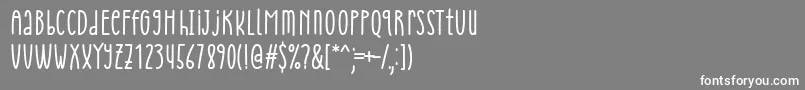 フォントCheria Font by Situjuh 7NTypes – 灰色の背景に白い文字