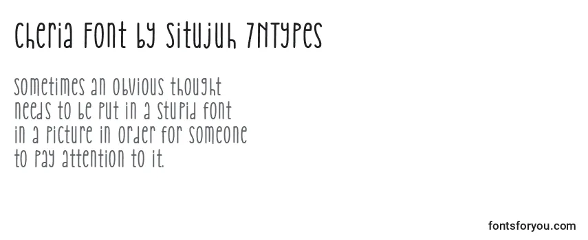 Schriftart Cheria Font by Situjuh 7NTypes