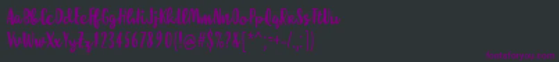 MolleatRegular Font – Purple Fonts on Black Background