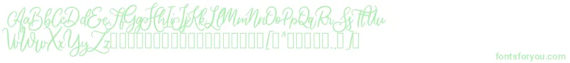 Cherishia Demo-Schriftart – Grüne Schriften