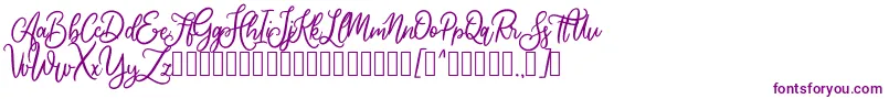 Cherishia Demo Font – Purple Fonts