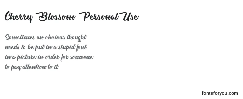 Cherry Blossom Personal Use Font