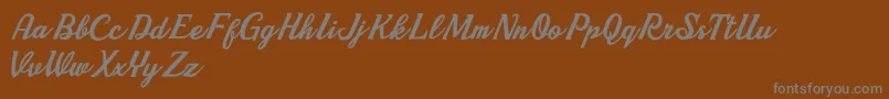 Шрифт Cherry Demo2 – серые шрифты на коричневом фоне