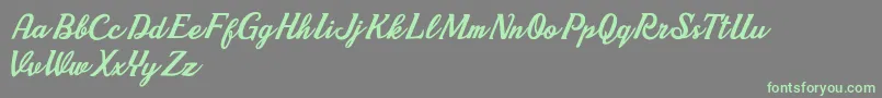 Cherry Demo2 Font – Green Fonts on Gray Background