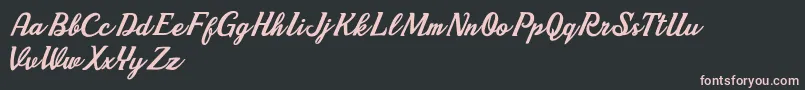 Cherry Demo2 Font – Pink Fonts on Black Background