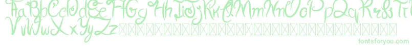 Cherrylove Font – Green Fonts on White Background