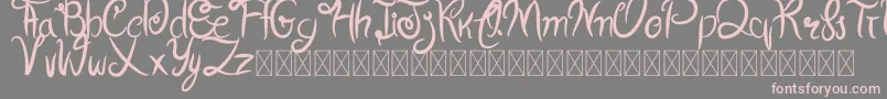 Cherrylove Font – Pink Fonts on Gray Background