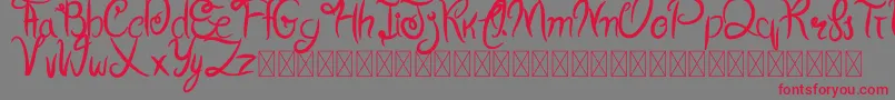 Weitere Informationen zur Cherrylove-Schriftart Cherrylove-Schriftart – Rote Schriften auf grauem Hintergrund