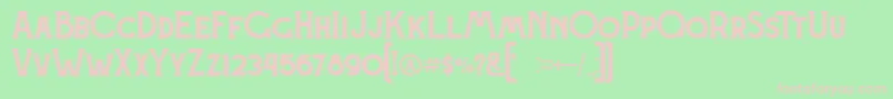 CHERYL Font – Pink Fonts on Green Background