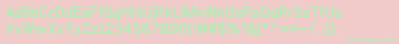 ChesterSans Bold Font – Green Fonts on Pink Background
