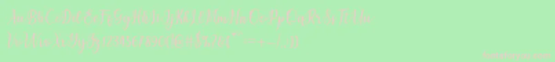 fuente chetlie – Fuentes Rosadas Sobre Fondo Verde