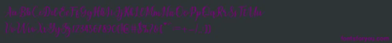 chetlie Font – Purple Fonts on Black Background