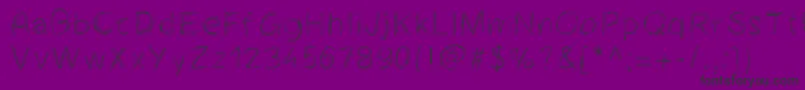 Cheveuxdange Font – Black Fonts on Purple Background