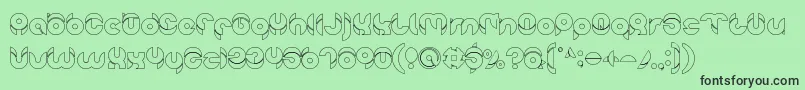 More about chewedkandi outline Font chewedkandi outline Font – Black Fonts on Green Background