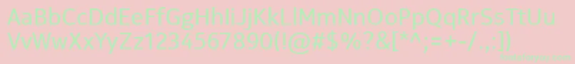 NokiaPureText Font – Green Fonts on Pink Background