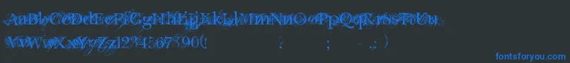 More about Chic decay Font Chic decay Font – Blue Fonts on Black Background
