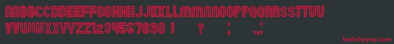 Chicago Font – Red Fonts on Black Background