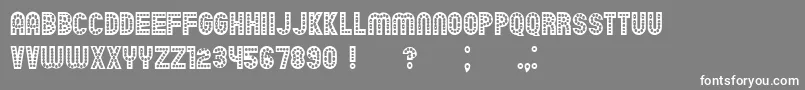 Chicago Font – White Fonts on Gray Background