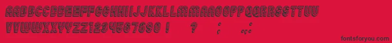 Police Chicago3D Italic – polices noires sur fond rouge