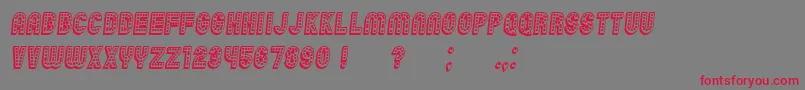 fuente Chicago3D Italic – Fuentes Rojas Sobre Fondo Gris