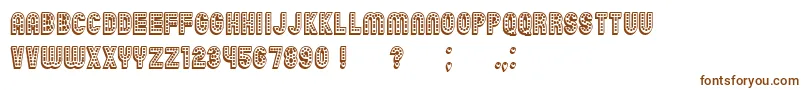 Шрифт Chicago3D – коричневые шрифты на белом фоне