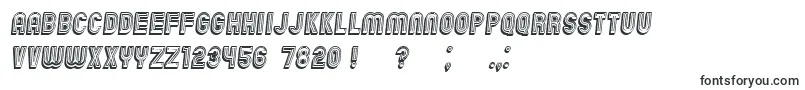 ChicagoBrightNeon3D Italic-Schriftart – Schriften für Adobe