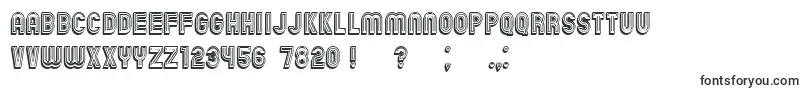 Шрифт ChicagoBrightNeon3D – графитовые шрифты