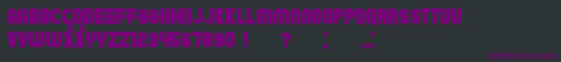 ChicagoFlat Font – Purple Fonts on Black Background