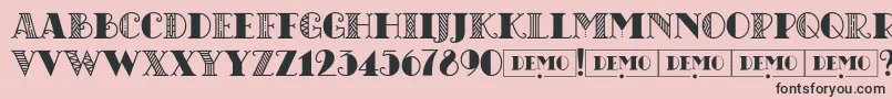 CHICAGOmoonshinedemo Regular Font – Black Fonts on Pink Background