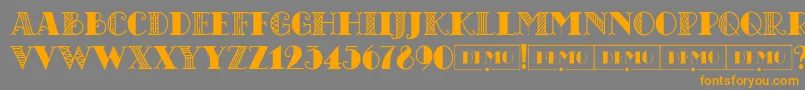 CHICAGOmoonshinedemo Regular Font – Orange Fonts on Gray Background