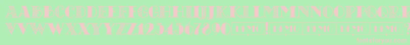 CHICAGOmoonshinedemo Regular Font – Pink Fonts on Green Background