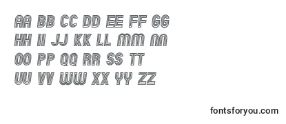 Überblick über die Schriftart ChicagoNeon Italic