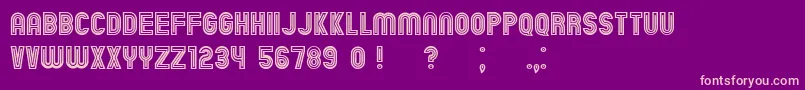 ChicagoNeon Font – Pink Fonts on Purple Background