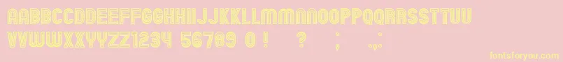 ChicagoNeon Font – Yellow Fonts on Pink Background