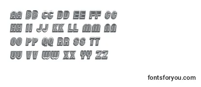 Przegląd czcionki ChicagoNeon3D Italic